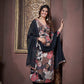 Jyoti Fashion Women's Black Rayon Floral Print with Handwork Designer Kurta Set with Dupatta | Swadesiicart