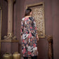 Jyoti Fashion Women's Black Rayon Floral Print with Handwork Designer Kurta Set with Dupatta | Swadesiicart