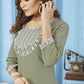 Jyoti Fashion Women's Green Rinkal Cotton Embroidered Designer Kurta with Bottom | Swadesiicart