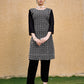 Jyoti Fashion Women's Black Faux Georgette Chikan Embroidery Designer Kurta with Bottom | Swadesiicart