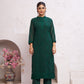 Jyoti Fashion Women's Bottle Green Faux Georgette Embroidered Designer Kurta with Bottom | Swadesiicart