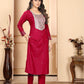 Jyoti Fashion Women's Rani Pink Rayon Sequins Embroidered Designer Kurta Set with Dupatta | Swadesiicart