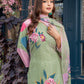 Jyoti Fashion Women's Mehendi Cotton Blend Printed Designer Kurta Set with Dupatta - Swadesiicart