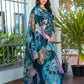 Jyoti Fashion Women's Rama Cotton Blend Printed Designer Kurta Set with Dupatta - Swadesiicart