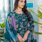 Jyoti Fashion Women's Rama Cotton Blend Printed Designer Kurta Set with Dupatta - Swadesiicart