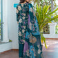 Jyoti Fashion Women's Rama Cotton Blend Printed Designer Kurta Set with Dupatta - Swadesiicart