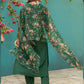 Jyoti Fashion Women's Bottle Green Silk Handwork Designer Kurta Set with Dupatta | Swadesiicart