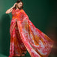 Jyoti Fashion Women's Gajri Sequence Embroidery Chiffon Saree with Blouse | Swadesiicart