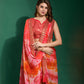 Jyoti Fashion Women's Gajri Sequence Embroidery Chiffon Saree with Blouse | Swadesiicart