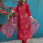 Jyoti Fashion Women's Maroon Silk Handwork Designer Kurta Set with Dupatta | Swadesiicart