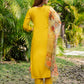Jyoti Fashion Women's Yellow Silk Handwork Designer Kurta Set with Dupatta | Swadesiicart