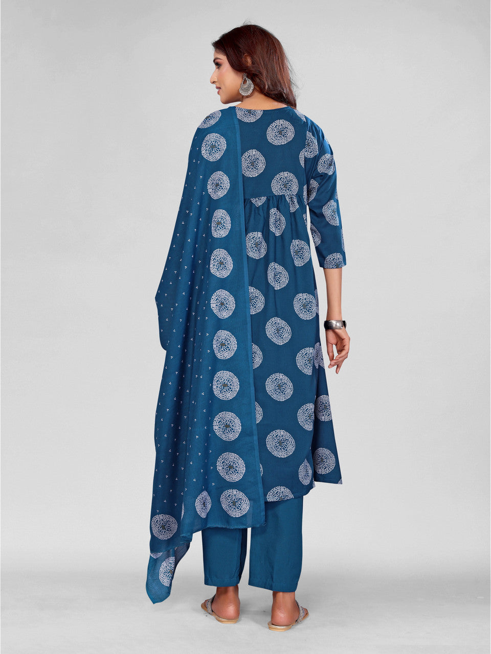 Jyoti Fashion Women's Morpich Rayon Embroidered Designer Kurta Set with Dupatta | Swadesiicart