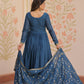 Jyoti Fashion Women's Rama Star Georgette Sequins Zari Embroidered Anarkali Set With Dupatta | Swadesiicart