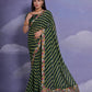 Jyoti Fashion Women's Green Coding Sequence Georgette Saree with Blouse | Swadesiicart