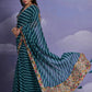 Jyoti Fashion Women's Morpich Coding Sequence Georgette Saree with Blouse | Swadesiicart