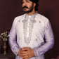 Jyoti Fashion Men's Purple Sequins Embroidered Kurta with Pajama | Swadesiicart
