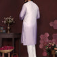 Jyoti Fashion Men's Purple Sequins Embroidered Kurta with Pajama | Swadesiicart