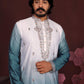 Jyoti Fashion Men's Teal Sequins Embroidered Kurta with Pajama | Swadesiicart