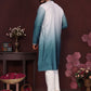 Jyoti Fashion Men's Teal Sequins Embroidered Kurta with Pajama | Swadesiicart