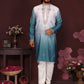 Jyoti Fashion Men's Teal Sequins Embroidered Kurta with Pajama | Swadesiicart