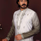 Jyoti Fashion Men's Mehendi Sequins Embroidered Kurta with Pajama | Swadesiicart