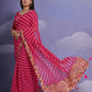 Jyoti Fashion Women's Rani Pink Coding Sequence Georgette Saree with Blouse | Swadesiicart