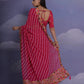 Jyoti Fashion Women's Rani Pink Coding Sequence Georgette Saree with Blouse | Swadesiicart