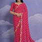 Jyoti Fashion Women's Rani Pink Coding Sequence Georgette Saree with Blouse | Swadesiicart