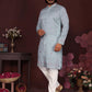 Jyoti Fashion Men's Blue Sequins Embroidered Kurta with Pajama | Swadesiicart