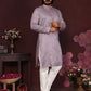 Jyoti Fashion Men's Purple Sequins Embroidered Kurta with Pajama | Swadesiicart