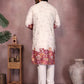 Jyoti Fashion Men's White Sequins Embroidered Kurta with Pajama | Swadesiicart