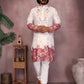 Jyoti Fashion Men's White Sequins Embroidered Kurta with Pajama | Swadesiicart