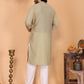 Jyoti Fashion Men's Sea Green Sequins Embroidered Kurta with Pajama | Swadesiicart