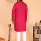 Jyoti Fashion Men's Pink Sequins Embroidered Kurta with Pajama | Swadesiicart