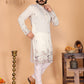 Jyoti Fashion Men's White Sequins Embroidered Kurta with Pajama | Swadesiicart
