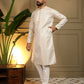 Jyoti Fashion Men's Mustard Jacquard Woven Kurta with Pajama | Swadesiicart