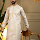 Jyoti Fashion Men's Mustard Jacquard Woven Kurta with Pajama | Swadesiicart
