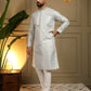 Jyoti Fashion Men's Mehendi Jacquard Woven Kurta with Pajama | Swadesiicart