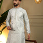 Jyoti Fashion Men's Mehendi Jacquard Woven Kurta with Pajama | Swadesiicart