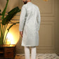 Jyoti Fashion Men's Mehendi Jacquard Woven Kurta with Pajama | Swadesiicart