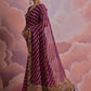 Jyoti Fashion Women's Wine Coding Sequence Georgette Saree with Blouse | Swadesiicart