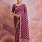 Jyoti Fashion Women's Wine Coding Sequence Georgette Saree with Blouse | Swadesiicart