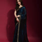 Jyoti Fashion Women's Blue Sequence Embroidery Georgette Saree with Blouse | Swadesiicart
