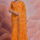 Jyoti Fashion Women's Mustard Coding Sequence Georgette Saree with Blouse | Swadesiicart