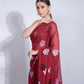 Jyoti Fashion Women's Maroon Sequence Georgette Saree with Blouse | Swadesiicart