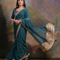 Jyoti Fashion Women's Morpich Coding Sequence Georgette Saree with Blouse | Swadesiicart