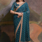 Jyoti Fashion Women's Morpich Coding Sequence Georgette Saree with Blouse | Swadesiicart