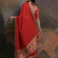 Jyoti Fashion Women's Red Coding Sequence Georgette Saree with Blouse | Swadesiicart