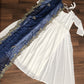 Jyoti Fashion Women's White Georgette Butti work Partywear Anarkali Dress with Dupatta | Swadesiicart