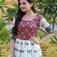 Jyoti Fashion Women's Multicolor Patola Silk Jacquard Weaving Work Anarkali Dress | Swadesiicart